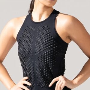 Omorpho Women’s G-Crop Weighted Performance Top – Black – Size XL – Activewear